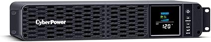 CyberPower CP1500PFCRM2U PFC Sinewave UPS System, 1500VA/1000W, 8 Outlets, AVR, Short Depth 2U