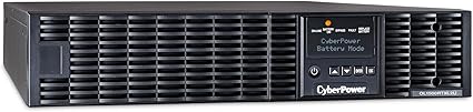 CyberPower OL1500RTXL2U Smart App Online UPS System, 1500VA/1350W, 8 Outlets, 2U Rack/Tower