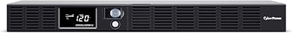 CyberPower OR500LCDRM1U Smart App LCD UPS, 500VA/300W, 6 Outlets, AVR, 1U Rackmount