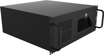 GPERHUAN - Server Cabinet Case, 4U, Server Chassis, Rack Mount, 7 PCI Rackmount Slots, 4U, Server Chassis, Keyable Lockable